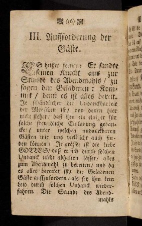 36-79, III. Aufforderung der Gäste.