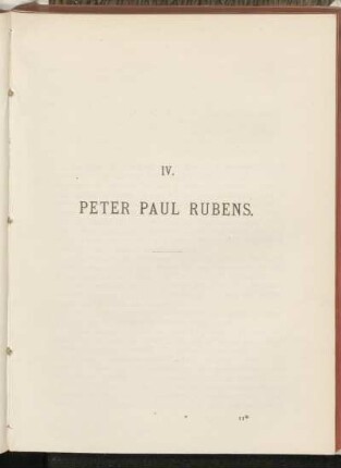 IV. Peter Paul Rubens.