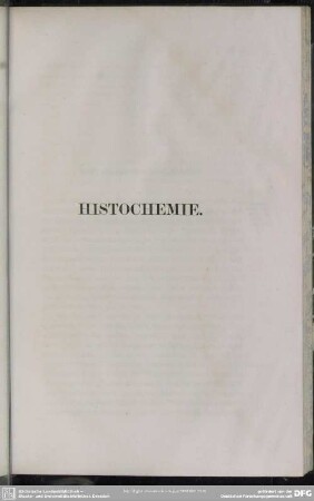 HISTOCHEMIE
