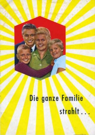 Die ganz Familie strahlt ...