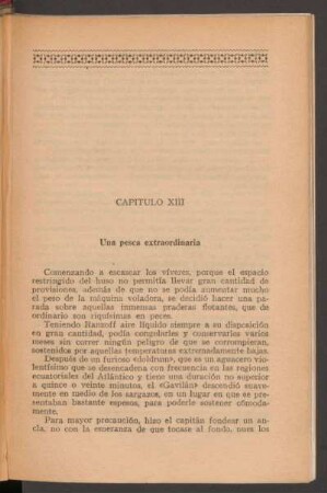 Capítulo XIII - Una pesca extraordinaria