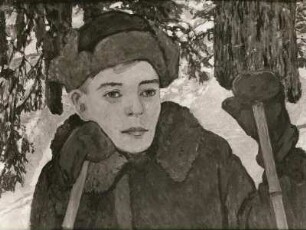 Bildnis eines sowjetischen Jungen : Vogeler, Heinrich: Bildnis eines sowjetischen Jungen. Öl/Leinwand; 50 x 40 cm. Dresden: Galerie Neue Meister (Leihgabe)