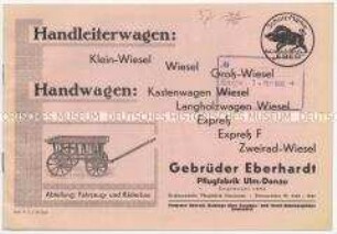 Handleiterwagen, Handwagen