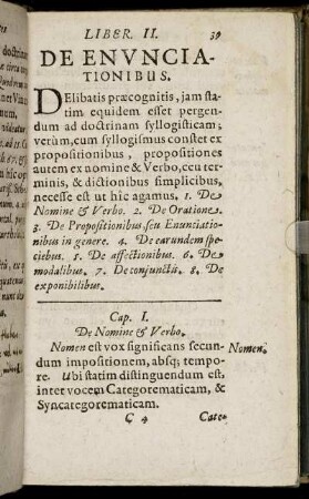 Liber II. De Enunciationibus.