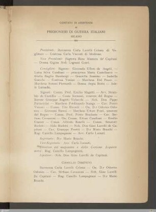 Comitato di assistenza ai prigionieri di guerra italiani Milano