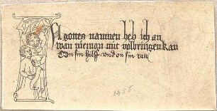 Hoffstadt, Friedrich; Kassette 4: Mappe IX.3, Buchstaben (1318-1335) - Text, 1456 (Ansicht)