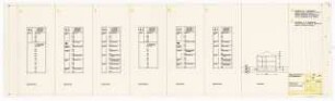Forschungsinstitut für angewandte Mikroskopie, Photographie und Kinematographie, Karlsruhe: Vorentwurf B. Grundrisse, Schnitt 1:200