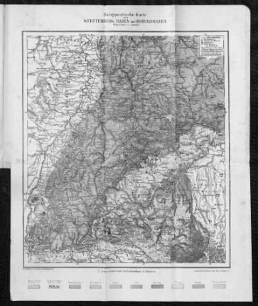 Geognotische Karte von Württemberg, Baden und Hohenzollern