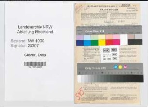 Entnazifizierung Dina Clever, geb. 18.12.1906 (Arbeiterin)