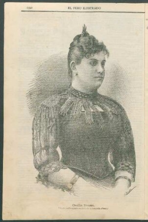 [Retrato de] Cecilia Boasso. : Primera medio soprano contralto de la Compañía "Grani."