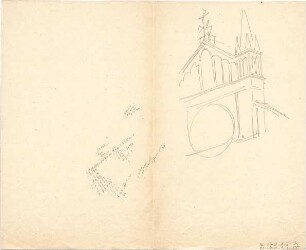 Schmidt, Friedrich von; Skizzen und Reisezeichnungen - Fassade (Perspektive)