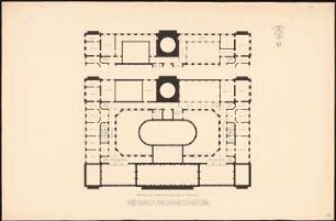 Rathaus, Hamburg: Grundriss 2.Zwischengeschoss