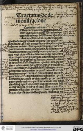 Tractatus de demonstratione.