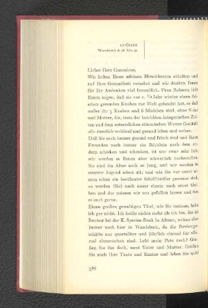 An Gleim Wandsbeck, den 28. Dezember 1792