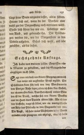 157-165, Sechszehnte Anfrage
