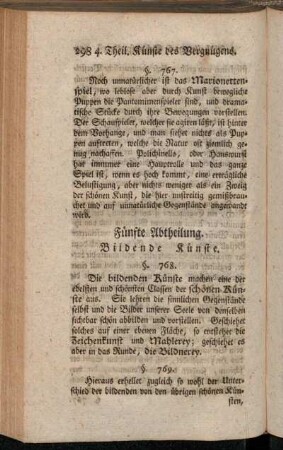 Fünfte Abtheilung. Bildende Künste