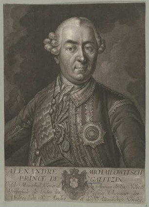 Bildnis des Alexander Michailowitsch Galitzin