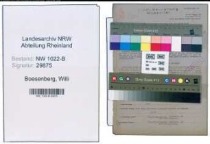 Entnazifizierung Willi Boesenberg , geb. 16.12.1902 (Beamter)