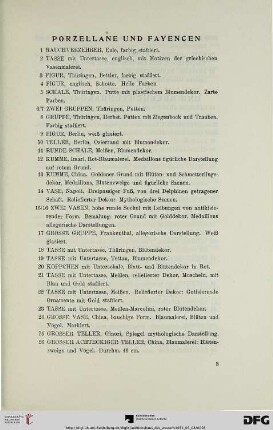 Porzellane und Fayencen (Nr. 1-30)