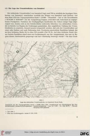 1.2 Die Lage des Urnenfriedhofes von Issendorf