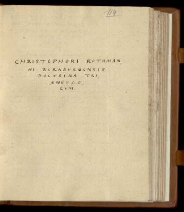 Doctrina triangulorum