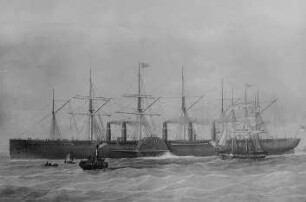 "Great Eastern", um 1860 : Technikgeschichte | Navigare necesse est... - Altes und modernes Schiffahrtswesen | Dampfschiff
