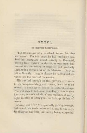 XXXVI. He marches northward