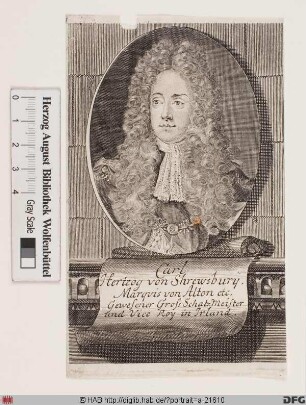 Bildnis Charles Talbot, 1668 12. Earl u. 1694 1. Duke of Shrewsbury