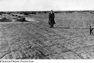 Texas, Bodengeographie, Winderosion in Texas. Boden bis auf Pflugtiefe abgeweht, U.S. Depart. Of Agriculture