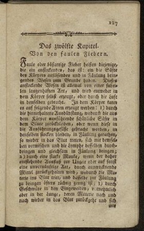 Das zwölfte Kapitel. - Das sechszehnte Kapitel.