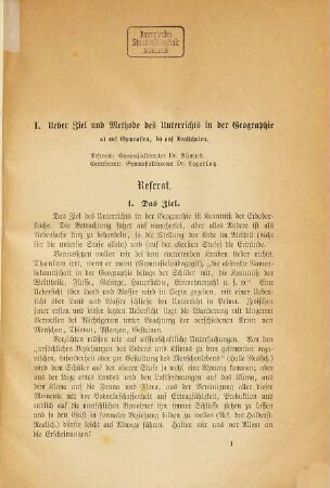 Verhandlungen der ... Versammlung der Directoren der Gymnasien und der Realschulen Erster Ordnung der Provinz Sachsen. 2. 1877, 23. - 25. Mai