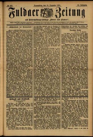 Ausgabe vom Donnerstag, den 19. Dezember 1895.
