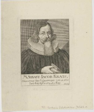 Bildnis des Sebast. Iacob Kraus
