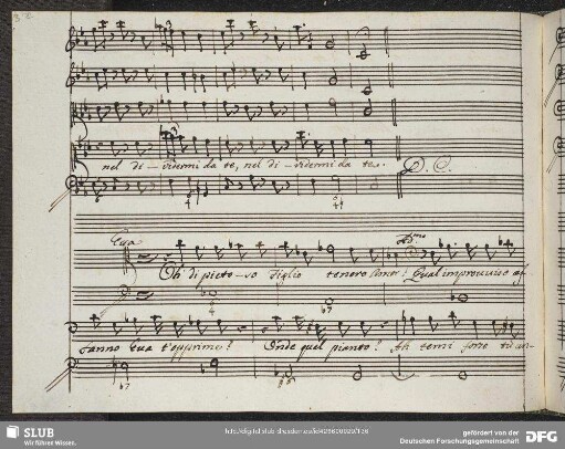 Recitativo: Oh di pietoso figlio