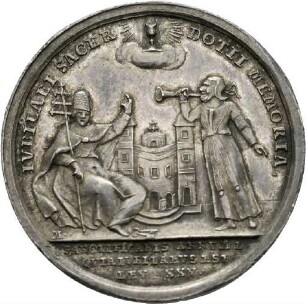 Medaille anlässlich des Priesterjubiläums Dominikus Schnitzers von Weingarten 1781