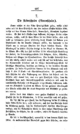 Die Nebenschulen (Armenschulen)