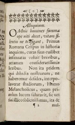 Alloquium.