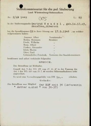 Wendel, Gertrud