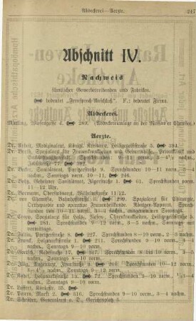 Abschnitt IV.