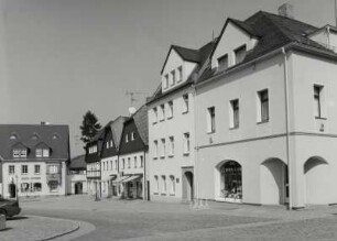 Neusalza-Spemberg, Obermarkt : Neusalza-Spremberg. Obermarkt. Ostseite