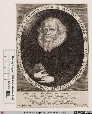 Bildnis Matthäus Heffner (Häffner, lat. Chytraeus)