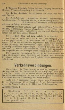 Verkehrsverbindungen