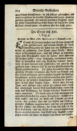 Die Straff deß Heli. 1. Reg. 4.