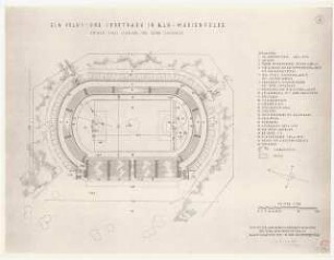 Volks- und Sportpark, Berlin-Marienfelde: Grundriss Stadion 1:500