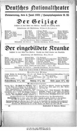 Der Geizige
