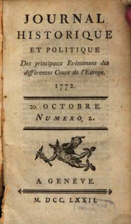 Mercure historique et politique. 1772, 2/6