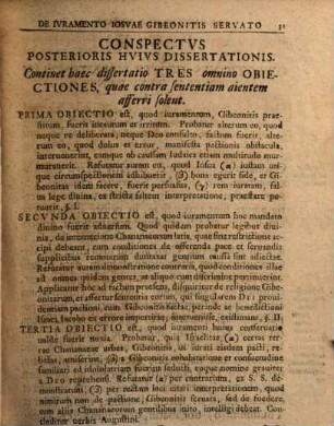 Disp. posterior de quaestione: an recte fecerit Iosua, iuramentum dolo elicitum Gibeonitis servando, Jos. IX.