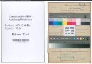 Entnazifizierung Ernst Reineke , geb. 30.08.1902 (Teilhaber)