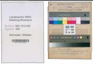 Entnazifizierung Wilhelm Schrooten , geb. 31.05.1876 (Landwirt)