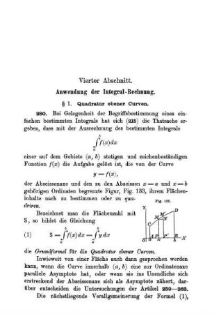Vierter Abschnitt. Anwendung der Integral - Rechnung.